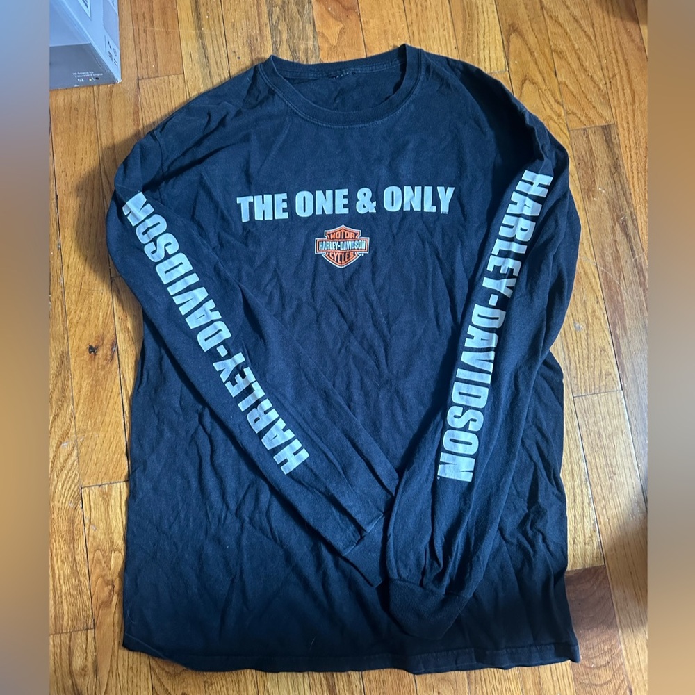 Harley-Davidson Black Long Sleeve Men's Shirt GRAILED